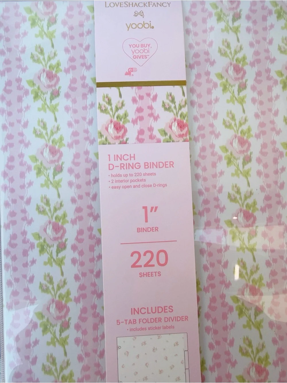 LoveShackFancy Notebooks and Pink Binder Set